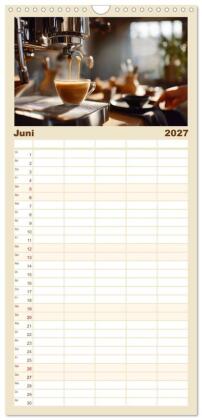 Familienplaner 2027 - Aroma & Leidenschaft mit 5 Spalten (Wandkalender, 21 x 45 cm) CALVENDO