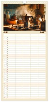 Familienplaner 2027 - Aroma & Leidenschaft mit 5 Spalten (Wandkalender, 21 x 45 cm) CALVENDO