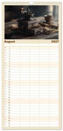 Familienplaner 2027 - Aroma & Leidenschaft mit 5 Spalten (Wandkalender, 21 x 45 cm) CALVENDO