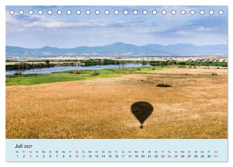 Unbekanntes Bulgarien (Tischkalender 2027 DIN A5 quer), CALVENDO Monatskalender