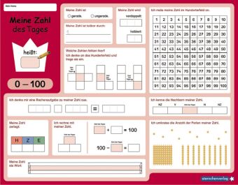 Meine Zahl des Tages - 3 Lerntafeln im Set mit Stift