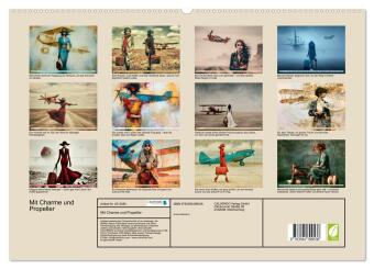 Mit Charme und Propeller (hochwertiger Premium Wandkalender 2027 DIN A2 quer), Kunstdruck in Hochglanz