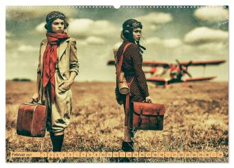 Mit Charme und Propeller (hochwertiger Premium Wandkalender 2027 DIN A2 quer), Kunstdruck in Hochglanz