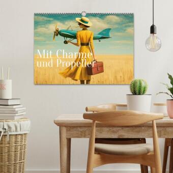 Mit Charme und Propeller (Wandkalender 2027 DIN A3 quer), CALVENDO Monatskalender