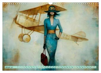 Mit Charme und Propeller (Wandkalender 2027 DIN A3 quer), CALVENDO Monatskalender