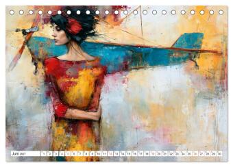 Mit Charme und Propeller (Tischkalender 2027 DIN A5 quer), CALVENDO Monatskalender