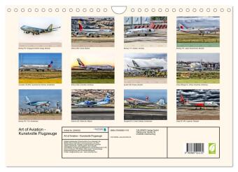 Art of Aviation - Kunstvolle Flugzeuge (Wandkalender 2027 DIN A4 quer), CALVENDO Monatskalender