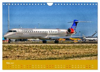 Art of Aviation - Kunstvolle Flugzeuge (Wandkalender 2027 DIN A4 quer), CALVENDO Monatskalender