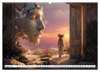 Wenn Gedanken sichtbar werden (hochwertiger Premium Wandkalender 2027 DIN A2 quer), Kunstdruck in Hochglanz