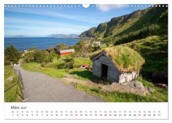 Norwegen in Bildern (Wandkalender 2027 DIN A3 quer), CALVENDO Monatskalender