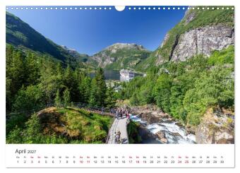Norwegen in Bildern (Wandkalender 2027 DIN A3 quer), CALVENDO Monatskalender
