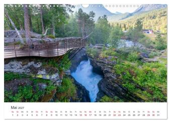 Norwegen in Bildern (Wandkalender 2027 DIN A3 quer), CALVENDO Monatskalender