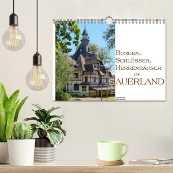 Burgen, Schlösser, Herrenhäuer im Sauerland (Wandkalender 2027 DIN A4 quer), CALVENDO Monatskalender