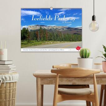Icefields Parkway in Kanada (Wandkalender 2027 DIN A3 quer), CALVENDO Monatskalender