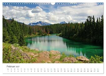 Icefields Parkway in Kanada (Wandkalender 2027 DIN A3 quer), CALVENDO Monatskalender