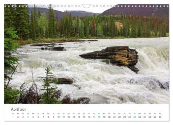 Icefields Parkway in Kanada (Wandkalender 2027 DIN A3 quer), CALVENDO Monatskalender