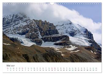 Icefields Parkway in Kanada (Wandkalender 2027 DIN A3 quer), CALVENDO Monatskalender