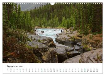 Icefields Parkway in Kanada (Wandkalender 2027 DIN A3 quer), CALVENDO Monatskalender