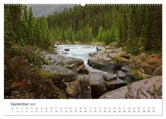 Icefields Parkway in Kanada (Wandkalender 2027 DIN A2 quer), CALVENDO Monatskalender