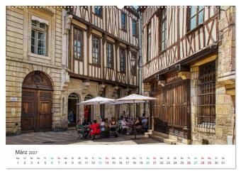 Frankreichs große Städte - Dijon (Wandkalender 2027 DIN A2 quer), CALVENDO Monatskalender