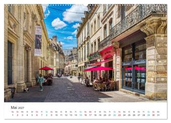 Frankreichs große Städte - Dijon (Wandkalender 2027 DIN A2 quer), CALVENDO Monatskalender