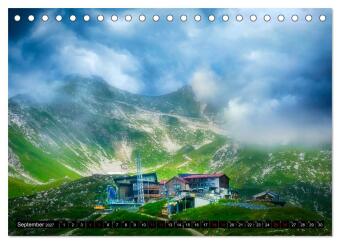 Oberstdorfer Bergwelt (Tischkalender 2027 DIN A5 quer), CALVENDO Monatskalender