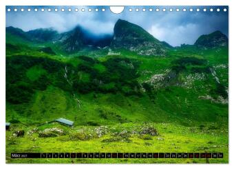 Oberstdorfer Bergwelt (Wandkalender 2027 DIN A4 quer), CALVENDO Monatskalender