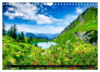 Oberstdorfer Bergwelt (Wandkalender 2027 DIN A4 quer), CALVENDO Monatskalender