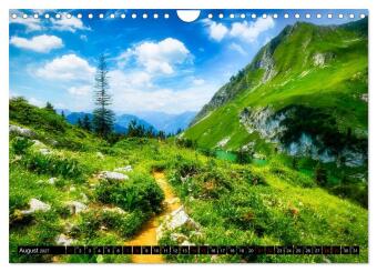 Oberstdorfer Bergwelt (Wandkalender 2027 DIN A4 quer), CALVENDO Monatskalender