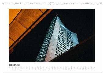 Leipzig bei Nacht (Wandkalender 2027 DIN A3 quer), CALVENDO Monatskalender