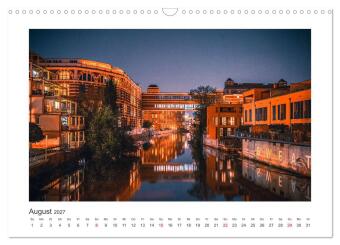 Leipzig bei Nacht (Wandkalender 2027 DIN A3 quer), CALVENDO Monatskalender