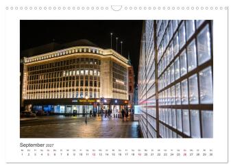Leipzig bei Nacht (Wandkalender 2027 DIN A3 quer), CALVENDO Monatskalender