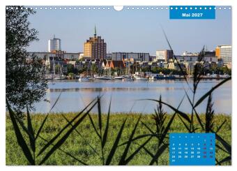 Hansestadt Rostock (Wandkalender 2027 DIN A3 quer), CALVENDO Monatskalender