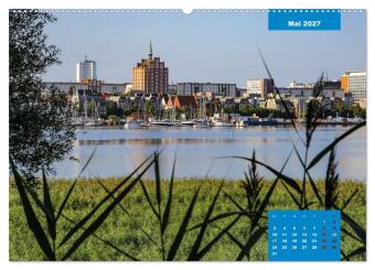 Hansestadt Rostock (Wandkalender 2027 DIN A2 quer), CALVENDO Monatskalender