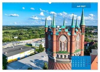 Hansestadt Rostock (Wandkalender 2027 DIN A2 quer), CALVENDO Monatskalender