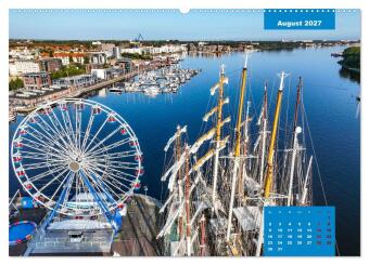 Hansestadt Rostock (Wandkalender 2027 DIN A2 quer), CALVENDO Monatskalender