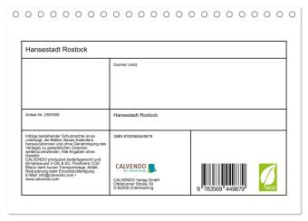 Hansestadt Rostock (Tischkalender 2027 DIN A5 quer), CALVENDO Monatskalender
