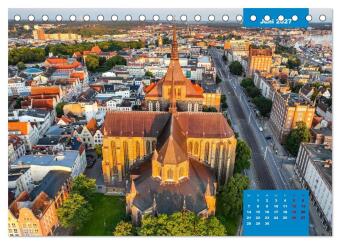 Hansestadt Rostock (Tischkalender 2027 DIN A5 quer), CALVENDO Monatskalender