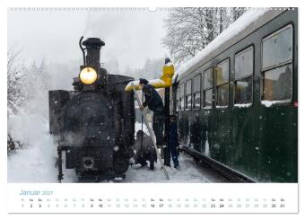 Steyrtalbahn (hochwertiger Premium Wandkalender 2027 DIN A2 quer), Kunstdruck in Hochglanz