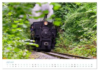 Steyrtalbahn (hochwertiger Premium Wandkalender 2027 DIN A2 quer), Kunstdruck in Hochglanz