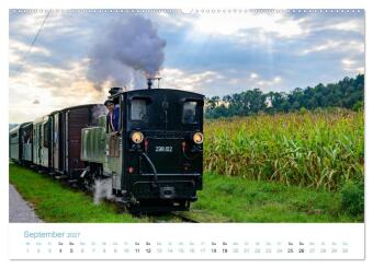 Steyrtalbahn (hochwertiger Premium Wandkalender 2027 DIN A2 quer), Kunstdruck in Hochglanz