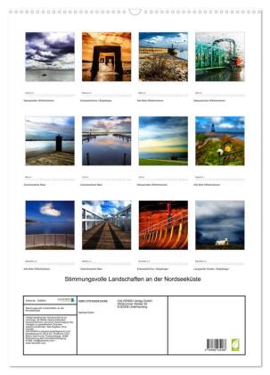 Stimmungsvolle Landschaften an der Nordseeküste (Wandkalender 2027 DIN A2 hoch), CALVENDO Monatskalender