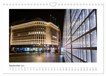 Leipzig bei Nacht (Wandkalender 2027 DIN A4 quer), CALVENDO Monatskalender