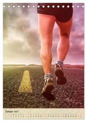 Joggen - mein Sport (Tischkalender 2027 DIN A5 hoch), CALVENDO Monatskalender