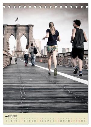 Joggen - mein Sport (Tischkalender 2027 DIN A5 hoch), CALVENDO Monatskalender