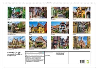 Eguisheim - Eines der schönsten Dörfer Frankreichs (Wandkalender 2027 DIN A2 quer), CALVENDO Monatskalender