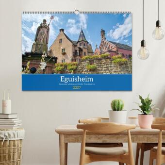 Eguisheim - Eines der schönsten Dörfer Frankreichs (Wandkalender 2027 DIN A2 quer), CALVENDO Monatskalender