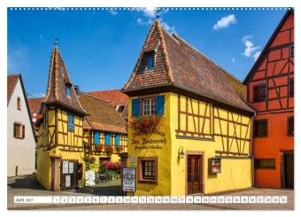 Eguisheim - Eines der schönsten Dörfer Frankreichs (Wandkalender 2027 DIN A2 quer), CALVENDO Monatskalender