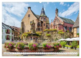 Eguisheim - Eines der schönsten Dörfer Frankreichs (Wandkalender 2027 DIN A2 quer), CALVENDO Monatskalender