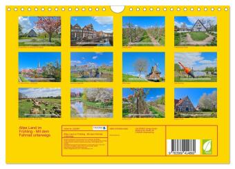 Altes Land im Frühling - Mit dem Fahrrad unterwegs (Wandkalender 2027 DIN A4 quer), CALVENDO Monatskalender